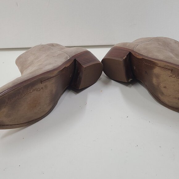 Sam Edelman Petty Ankle Boots Suede Beige Women's Size 8.5 side zip casual - Picture 10 of 13